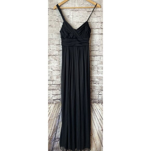 Vtg Y2K Jodi Kristopher Black Dress Evening Gown Formal Long Size 5 - Picture 4 of 5